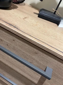 Musterring Kommoden & Sideboards|Kommode Airline 300 Lack Bianco Weiß Matt Absetzung Eiche Silea 4 Schubkästen Und 1 Tür