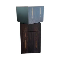 Kettnaker Kommoden & Sideboards|Kommode Alea Edelfurnier Zirikote Lack Schwarz Mit Drehfunktion
