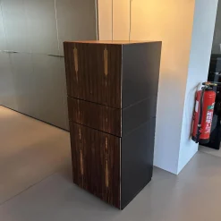 Kettnaker Kommoden & Sideboards|Kommode Alea Edelfurnier Zirikote Lack Schwarz Mit Drehfunktion