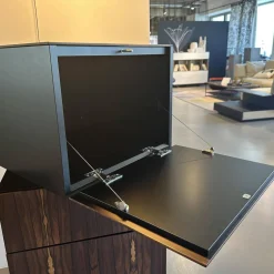 Kettnaker Kommoden & Sideboards|Kommode Alea Edelfurnier Zirikote Lack Schwarz Mit Drehfunktion