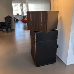 Kettnaker Kommoden & Sideboards|Kommode Alea Edelfurnier Zirikote Lack Schwarz Mit Drehfunktion