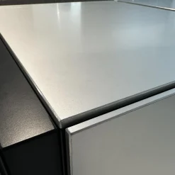 Kettnaker Kommoden & Sideboards|Kommode Alea Fronten Und Abdeckplatte Aluminium Natur Korpus Lack Schwarz Matt