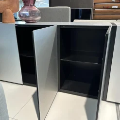Kettnaker Kommoden & Sideboards|Kommode Alea Fronten Und Abdeckplatte Aluminium Natur Korpus Lack Schwarz Matt