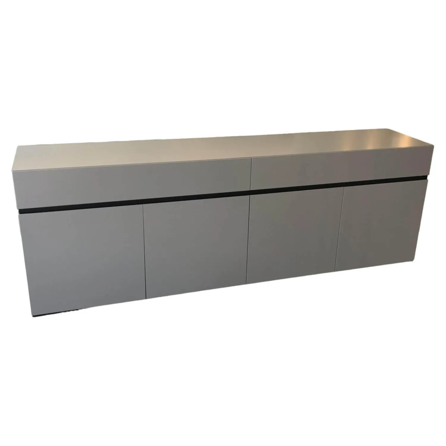 Kettnaker Kommoden & Sideboards|Kommode Alea Lack Front Vulkangrau Grau Inne Schwarz