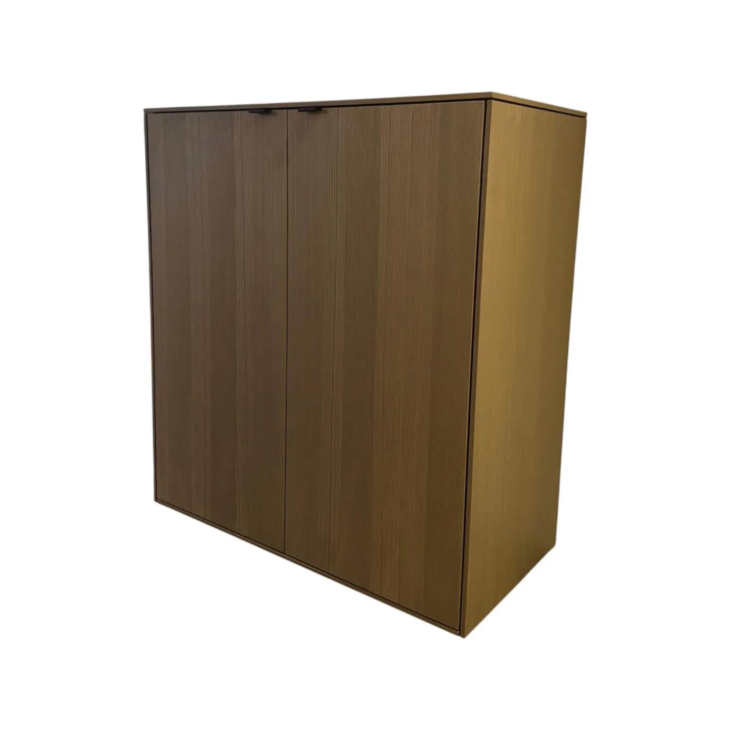 Interlübke Kommoden & Sideboards|Kommode Cube Fine Esche Quarz Korpus Mattlack M81 Bahia Matt Grün Griff Leder Schwarz Mit Keder