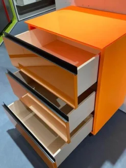 Sudbrock Kommoden & Sideboards|Kommode Cubo RAL 2007 Lack Hochglanz Orange