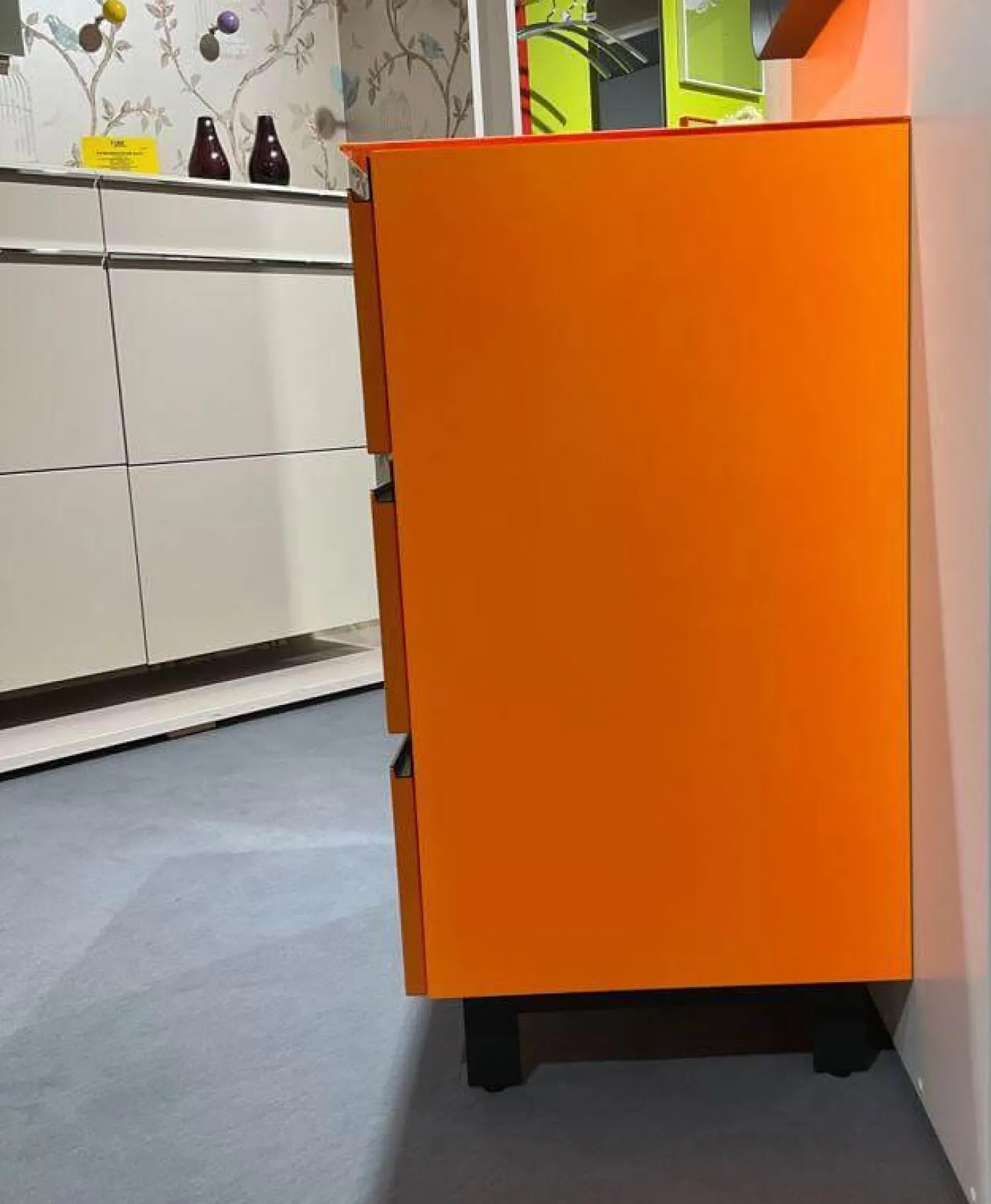 Sudbrock Kommoden & Sideboards|Kommode Cubo RAL 2007 Lack Hochglanz Orange