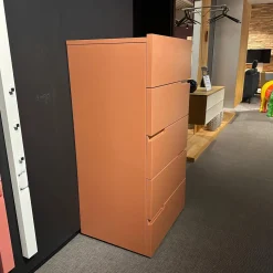 Morassutti Vitrinen & Highboards|Kommode Lack Matt Mattone M043 Rot Orange