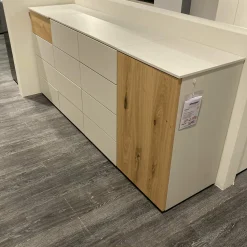 Loddenkemper Kommoden & Sideboards|Kommode Lenjo Korpus Lack Matt Kristallgrau Balkeneiche Korpus