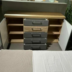 Musterring Kommoden & Sideboards|Kommode Minto Balkeneiche Lack Manhattan Grau