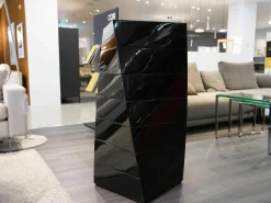 Porada Kommoden & Sideboards|Kommode Piroette Lack Schwarz Hochglanz