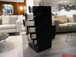 Porada Kommoden & Sideboards|Kommode Piroette Lack Schwarz Hochglanz