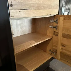 Riva1920 Kommoden & Sideboards|Kommode Rialto Front Briccola Pfahlholz Aus Venedig Korpus Eisen Lackiert Mit 2 Türen