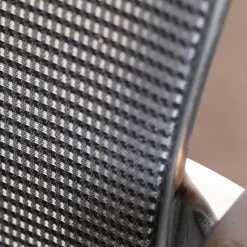 Haworth Einzelstühle|Konferenzsessel Freischwinger Mit Armlehnen Bezug Stoff 31/2000 Silbergrau Verchromt