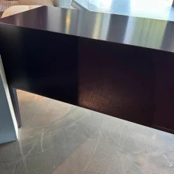 B&B Italia Konsolen|Konsole Alcor Weinrot Gestell Nickel Bronzefarbig Lackiert