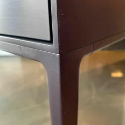 B&B Italia Konsolen|Konsole Alcor Weinrot Gestell Nickel Bronzefarbig Lackiert