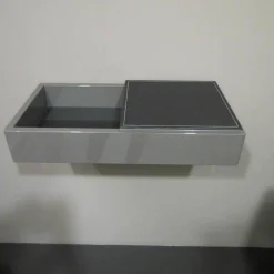 Schönbuch Konsolen|Konsole Hesperide 105 Granit Hochglanz 130 Leder Schwarz