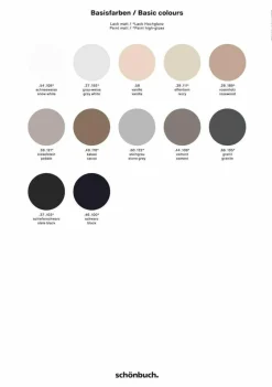 Schönbuch Konsolen|Konsole Hesperide 105 Granit Hochglanz 130 Leder Schwarz