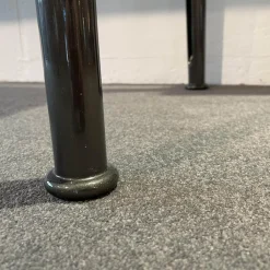 B&B Italia Konsolen|Konsole Mirto Indoor IMT190 6C Platte Marmor Schwarz Marquinia Glänzend Gestell Schwarz Verchromt Lackiert