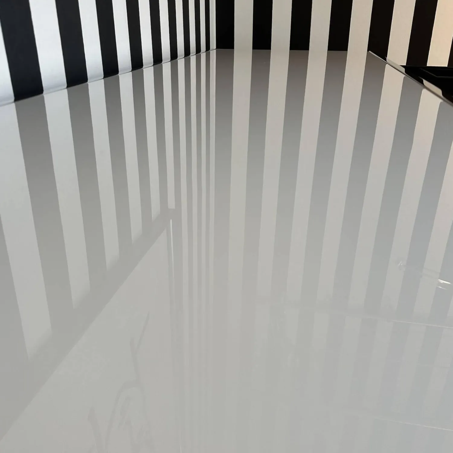 YOMEI Konsolen|Konsole Smart Oberfläche Pantex 63 Weiß Edelstahl Poliert