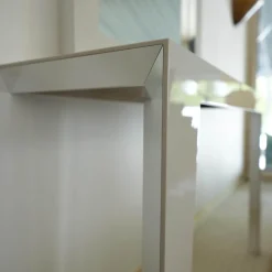 Christine Kröncke Konsolen|Konsole Tatu Lack Hochglanz Creme mit Spiegel