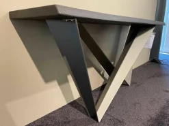 Cattelan Italia Konsolen|Konsole Westin Top RB Verbrannte Eiche Gestell GFM11 Titan Gaufriert