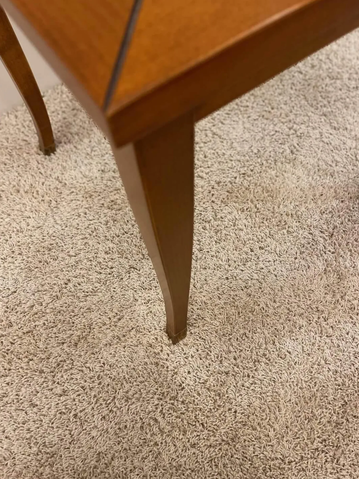 Selva Couchtische|Lampentisch 3183 MM Platte Glas Gestell Französischer Kirschbaum Handgewachst Und Handpoliert