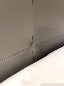 Sitzwerk Polsterbetten|Lederbett KT10 Rindnappaleder Asphalt Anthrazit ohne Lattenrost ohne Matratze