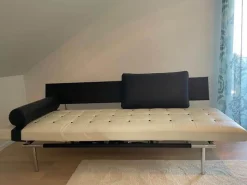 IP Design Daybeds & Recamieren|Liege Campus De Luxe Leder Dunkelbraun Creme