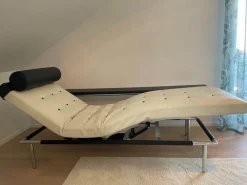 IP Design Daybeds & Recamieren|Liege Campus De Luxe Leder Dunkelbraun Creme