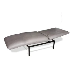 Brühl Relaxsessel|Liege 1LS Roro Small Anilinleder Taron Gestell Metall Schwarz Pulverbeschichtet