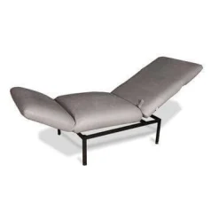 Brühl Relaxsessel|Liege 1LS Roro Small Anilinleder Taron Gestell Metall Schwarz Pulverbeschichtet