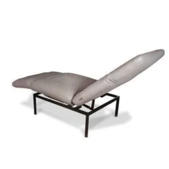 Brühl Relaxsessel|Liege 1LS Roro Small Anilinleder Taron Gestell Metall Schwarz Pulverbeschichtet