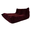 Ligne Roset 2-Sitzer-Sofas|Liegesofa Togo Stoff Cordoue 2 Aubergine Rot Violett