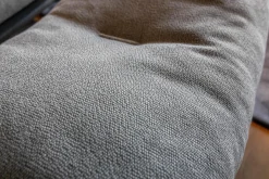 COR Relaxsessel|Loungesessel dia Stoff 9129 Stahl Grau Leder 171 Anthrazit Niedriger Rücken mit Hocker