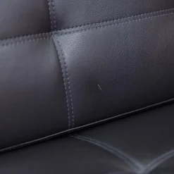 Girsberger Loungesessel|Loungesessel Leder Schwarz Gestell Chrom