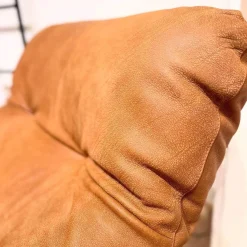 Contur Loungesessel|Loungesessel Lovere Naturleder Nevada Whiskey Braun Sternfuß Metall Schwarz Beschichtet