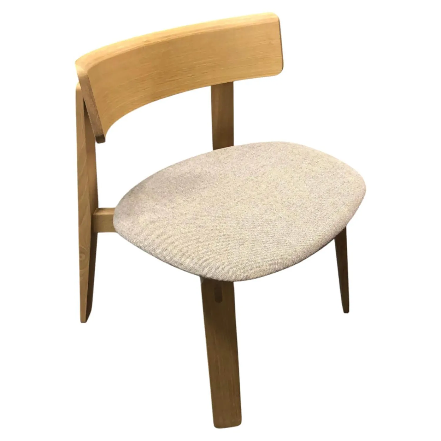 Gazzda Einzelstühle|Lounge-Stuhl Nora Eiche Massiv Weiß Geölt Stoff Main Line Flax Archway