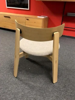 Gazzda Einzelstühle|Lounge-Stuhl Nora Eiche Massiv Weiß Geölt Stoff Main Line Flax Archway