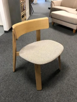 Gazzda Einzelstühle|Lounge-Stuhl Nora Eiche Massiv Weiß Geölt Stoff Main Line Flax Archway