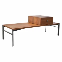 Rolf Benz Wohnwände & Tv-Lowboards|Lowboard 914 Holzfurnier Farblos Lackiert Nussbaum Amerikanisch Gestell Umbragrau