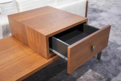 Rolf Benz Wohnwände & Tv-Lowboards|Lowboard 914 Holzfurnier Farblos Lackiert Nussbaum Amerikanisch Gestell Umbragrau