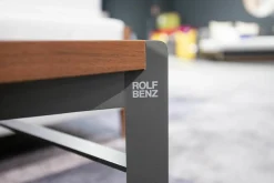 Rolf Benz Wohnwände & Tv-Lowboards|Lowboard 914 Holzfurnier Farblos Lackiert Nussbaum Amerikanisch Gestell Umbragrau