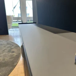 Interlübke Wohnwände & Tv-Lowboards|Lowboard Jorel Mattglas T83 Navy Und 82 Atlantic Inklusive Wandregal Lilu Und Beleuchtung