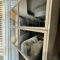 JOOP! Wohnwände & Tv-Lowboards|Lowboard Mit Hängeschrank Gloss Curves Lack Kristallgrau Grau Füße Metall Schwarz