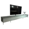 Spectral Smart Furniture Wohnwände & Tv-Lowboards|Lowboard Scala Lack Anthrazit Und Grau Metallgestell Schwarz Inklusive Beleuchtung