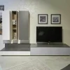 Spectral Smart Furniture Wohnwände & Tv-Lowboards|Media-Wohnwand Next Granite Weiß