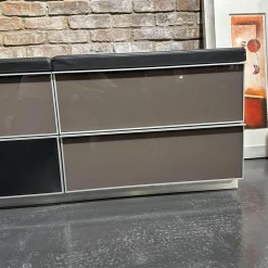 Spectral Smart Furniture Wohnwände & Tv-Lowboards|Medienmöbel Front Glas Korpus Schwarz Oberfläche Gepolstert