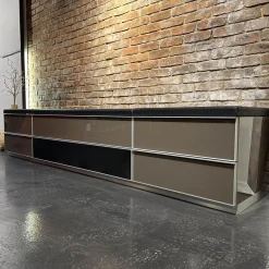 Spectral Smart Furniture Wohnwände & Tv-Lowboards|Medienmöbel Front Glas Korpus Schwarz Oberfläche Gepolstert