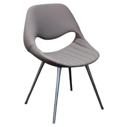 Züco Einzelstühle|Mehrzweckstuhl Little Perillo XS Bezug Grau Vierbein Chrom